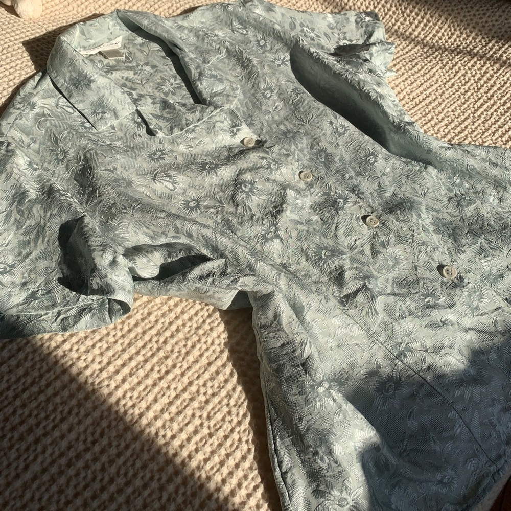 100% silk vintage top
